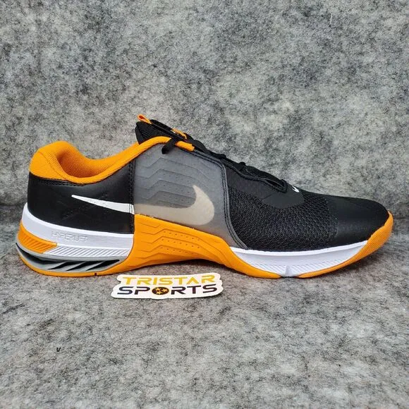 Nike Metcon 7 Training Shoes Mens 15 Black White Orange UT Vols CZ8281-099