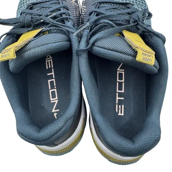 Nike Metcon 8 Men’s Training Shoes 11 Blue Gold DO9328-401 Gym CrossFit React
