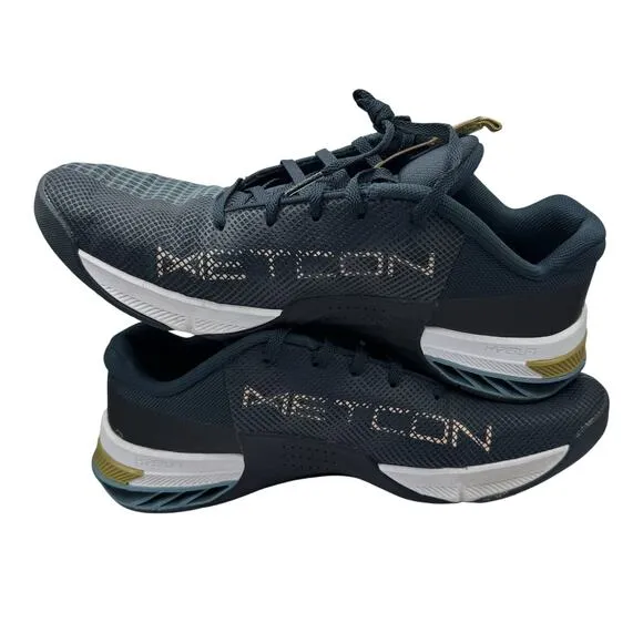 Nike Metcon 8 Men’s Training Shoes 11 Blue Gold DO9328-401 Gym CrossFit React