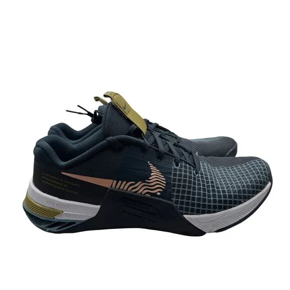 Nike Metcon 8 Men’s Training Shoes 11 Blue Gold DO9328-401 Gym CrossFit React