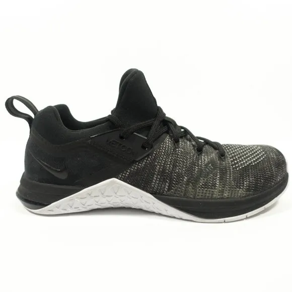 Nike Metcon Flyknit 3 Cross Training Shoes - Men's Size 7 - Gray Black