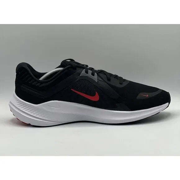 Nike Quest 5 Men's 11.5 Shoes Black University Red Smoke Grey DD0204 004 NIB