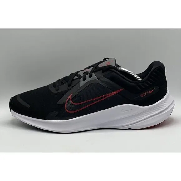 Nike Quest 5 Men's 11.5 Shoes Black University Red Smoke Grey DD0204 004 NIB