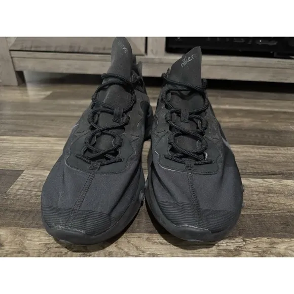 Nike React Element 55 Men's Sz 13 Triple Black  Sneaker Running Shoes BQ6166-008