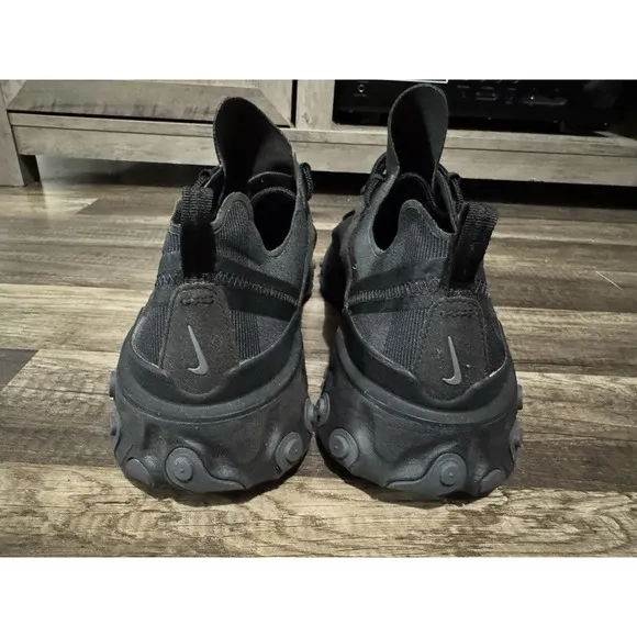 Nike React Element 55 Men's Sz 13 Triple Black  Sneaker Running Shoes BQ6166-008