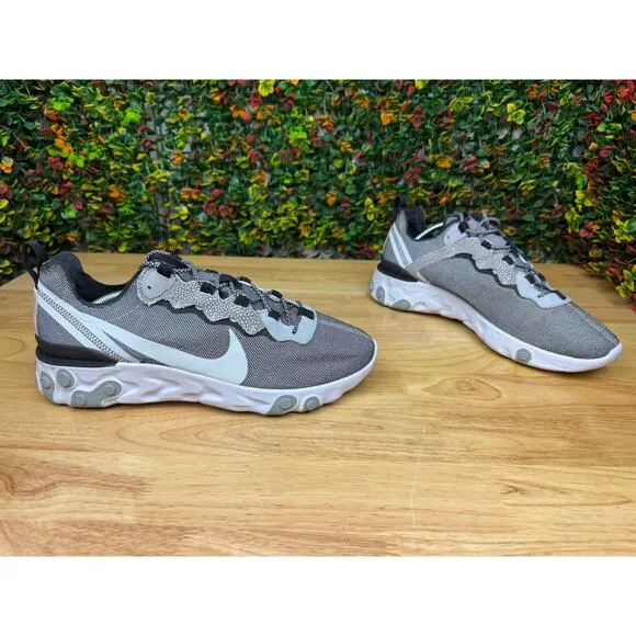 Nike React Element 55 SE Training Running Shoes‎ Safari Wolf Grey Mens 11.5 EUC