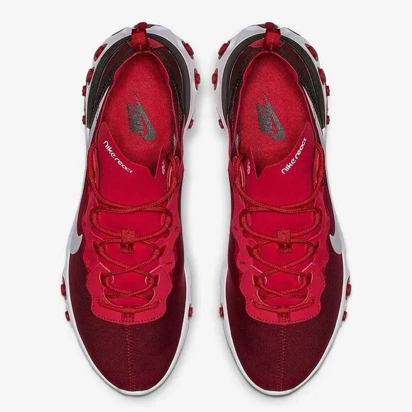 Nike React Element 55 Team Red BQ6166-601 Men 13 Athletic Shoes Running