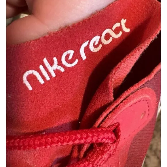 Nike React Element 55 Team Red BQ6166-601 Men 13 Athletic Shoes Running