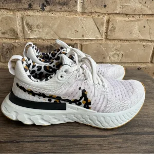 Nike React Infinity Flyknit Animal Print Athletic Shoes size 6.5