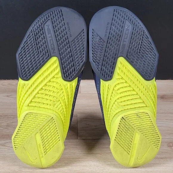 Nike React Metcon Turbo Shoes Mens Sz 8 Blue Yellow Training Athletic CT1243-400