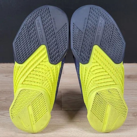 Nike React Metcon Turbo Training Shoes Men Size 8 Navy Blue Volt CT1243-400