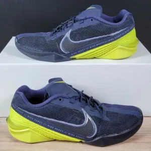 Nike React Metcon Turbo Training Shoes Men Size 8 Navy Blue Volt CT1243-400