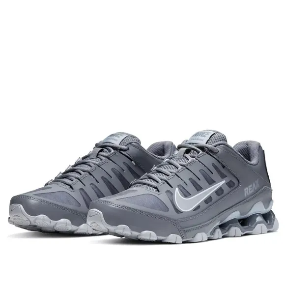 Nike Reax 8 TR Mesh Wolf Grey Training Athletic Shoes 621716-010 Mens Size 9