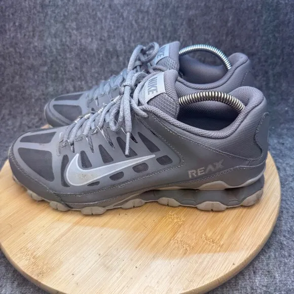 Nike Reax 8 TR Mesh Wolf Grey Training Athletic Shoes 621716-010 Mens Size 9