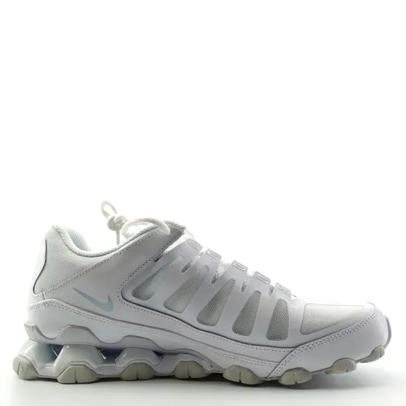 Nike Reax 8 TR Triple White Training Shoes 621716-102 Mens Size 9