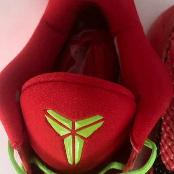 Nike Red and Green Performance Sneakerskobe grinches