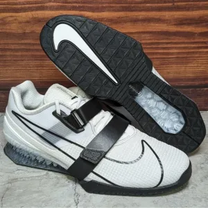 Nike Romaleos 4 Men's sz 15 White Black Weightlifting Training shoes CD3463-101