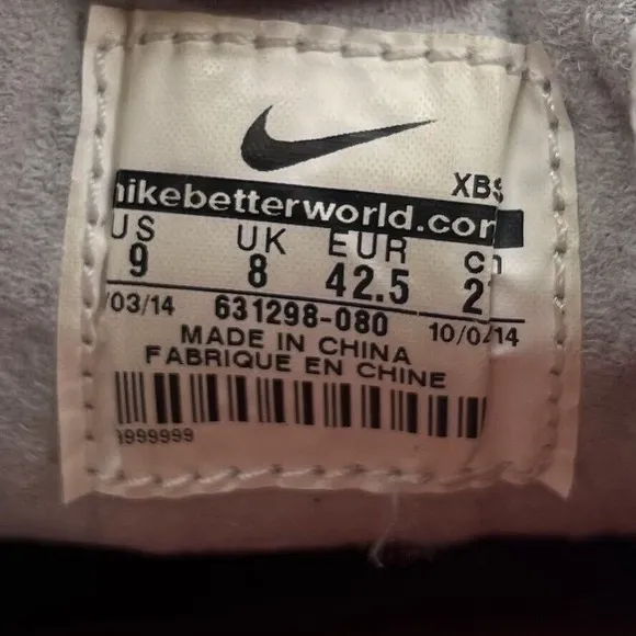 Nike SB Zoom Stefan Janoski Sneakers Mens 9 Gray Perforated Shoes 631298-080
