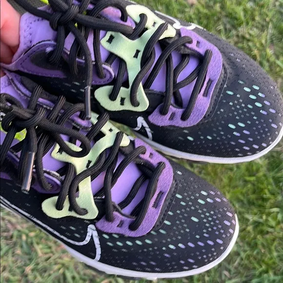 Nike shoes Kids react vision gravity Black and Purple Sneakers 5.5