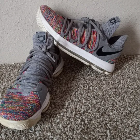 Nike Shoes Mens 9.5 Gray Kevin Durant Basketball Shoes 897815900