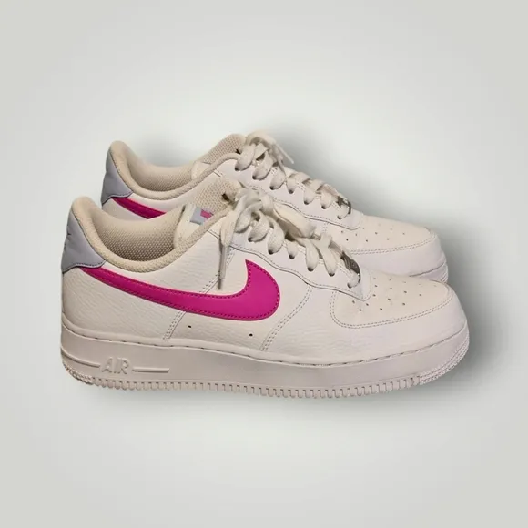 Nike Shoes Youth 8.5 Air Force 1s Sneakers Classic AF1 Pink Swoosh Lace‎
