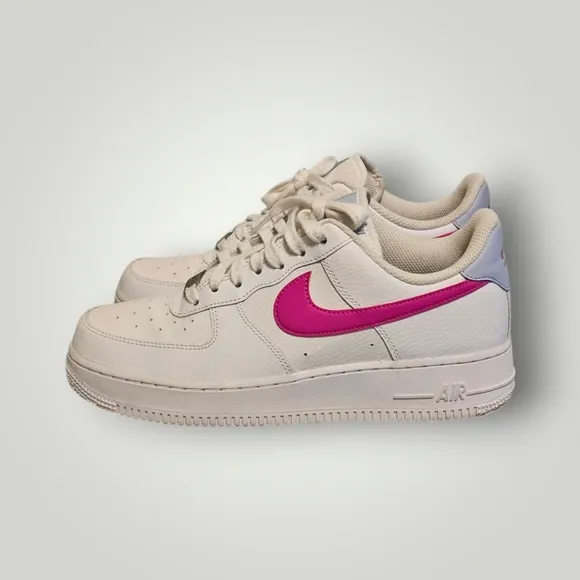 Nike Shoes Youth 8.5 Air Force 1s Sneakers Classic AF1 Pink Swoosh Lace‎