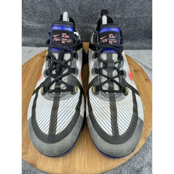 Nike Vapor Max Shoes Mens Size 9.5 Hyper Blue Gray Basketball Training Sneakers