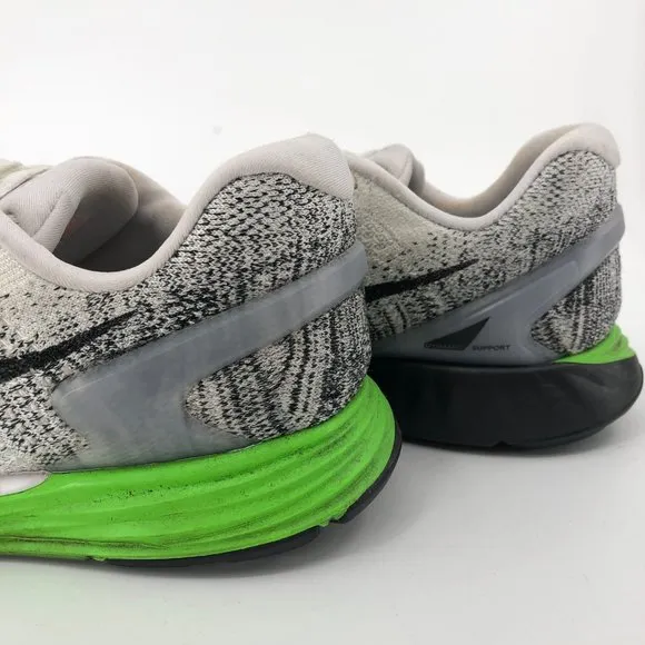 Nike White/Green Lunarglide 7 Athletic Shoes | Versatile Year-Round Wear