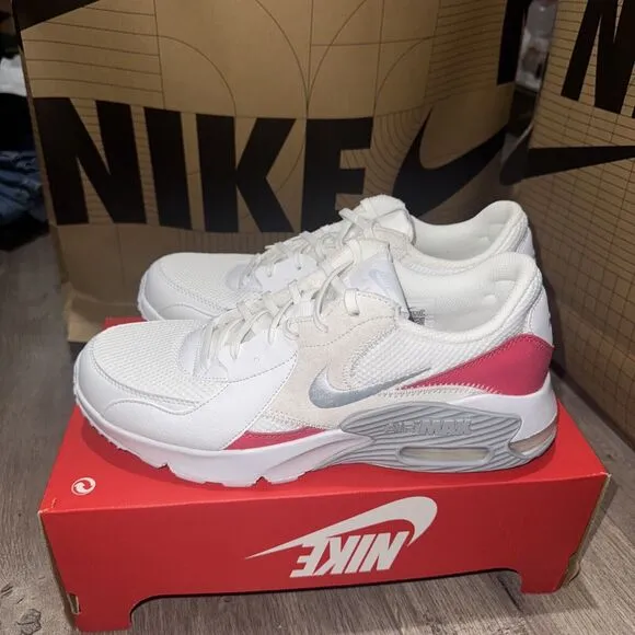 Nike Women Air Max Excee Low Running Shoes Pink/White Size 10.5 CD5432-127 Gym