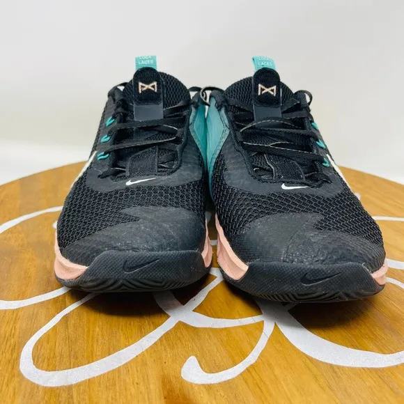 Nike Womens Athletic Shoes Metcon 7 Training CZ8280-038 Black Washed Teal Size 7