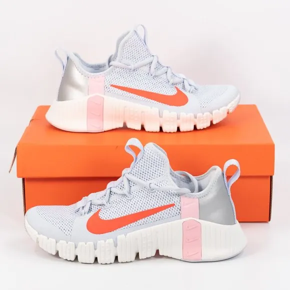 Nike Women's Free Metcon 3 'Football Grey Bright Crimson' CJ6314-006 Training