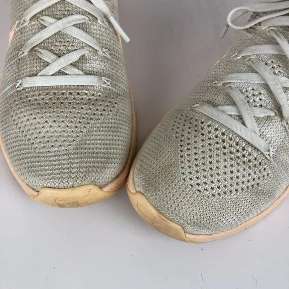 Nike Women's Size 7 Metcon DSX Flyknit 2 White Training Running Sneakers Shoes