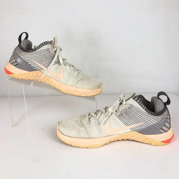 Nike Women's Size 7 Metcon DSX Flyknit 2 White Training Running Sneakers Shoes