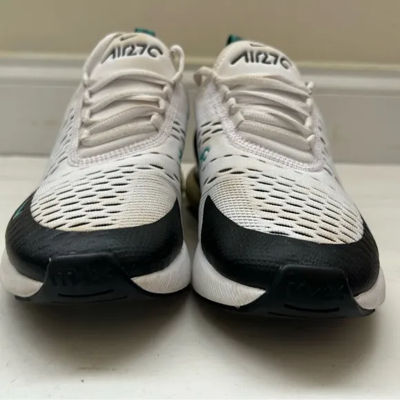 Nike Zoom Air 270 White Black Kids Athletic Shoes Sneakers size 5.5 Y