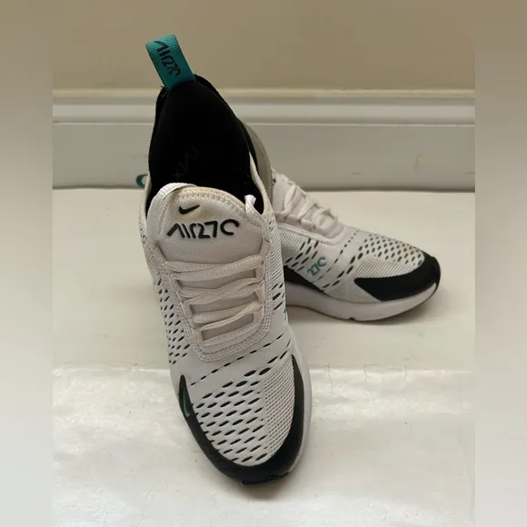 Nike Zoom Air 270 White Black Kids Athletic Shoes Sneakers size 5.5 Y
