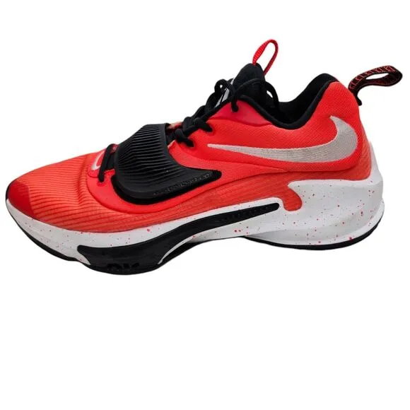 Nike Zoom Freak 3 TB Mens 9.5 Basketball Shoes Bright Crimson Athletic Casual