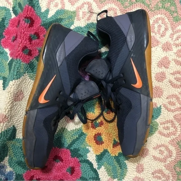 NIKE Zoom Train Command Navy Orange Training Sneakers Shoes 922478-005 Size 14