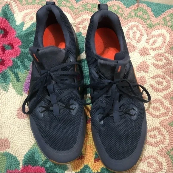 NIKE Zoom Train Command Navy Orange Training Sneakers Shoes 922478-005 Size 14