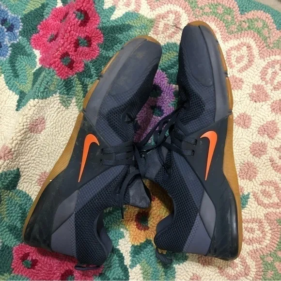 NIKE Zoom Train Command Navy Orange Training Sneakers Shoes 922478-005 Size 14
