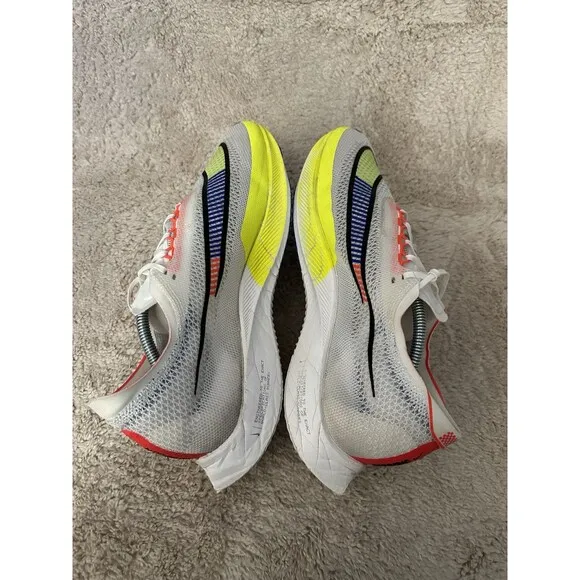 Nike ZoomX Streakfly White Racer Blue Volt Athletic Running Sneakers Mens Sz 12