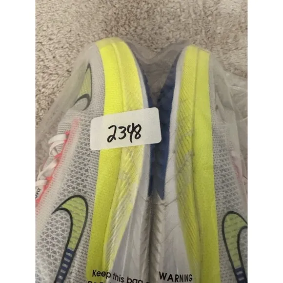 Nike ZoomX Streakfly White Racer Blue Volt Athletic Running Sneakers Mens Sz 12