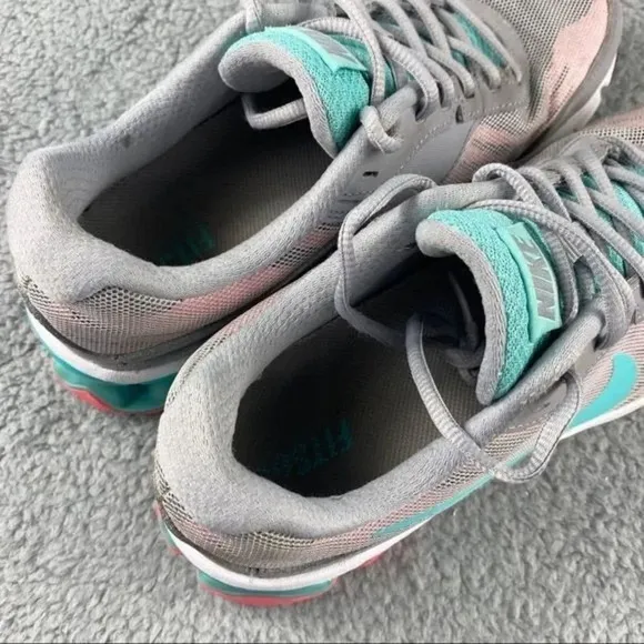 NIKE REAX RUN 9 Shoes‎ Womens 8 Running Training Gray Turquoise Sneakers Lace Up