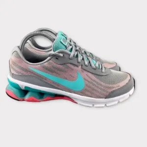 NIKE REAX RUN 9 Shoes‎ Womens 8 Running Training Gray Turquoise Sneakers Lace Up