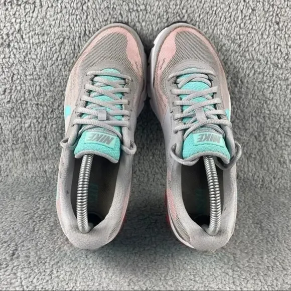 NIKE REAX RUN 9 Shoes‎ Womens 8 Running Training Gray Turquoise Sneakers Lace Up