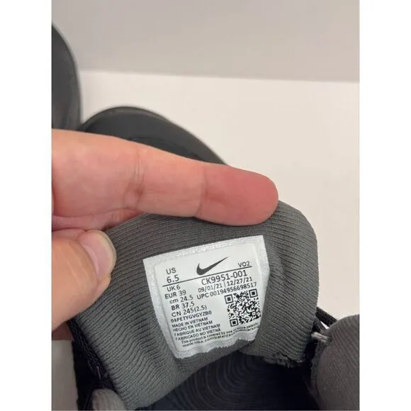 Nike Sneakers React SFB Carbon Mid Outdoor Size 6.5 Shoes Boots Black