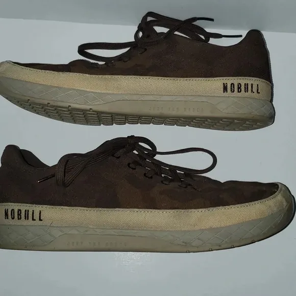 Nobull Grizzly Camo CrossFit Training Gym Shoes Men’s 12 or Women’s 13.5 Brown