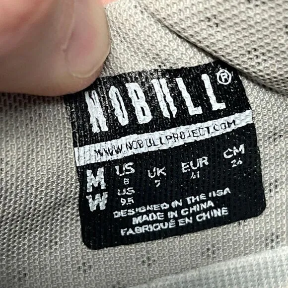 NOBULL Impact Outwork Cross Training Shoes Grey Gum Mens 8 / Women’s 9.5
