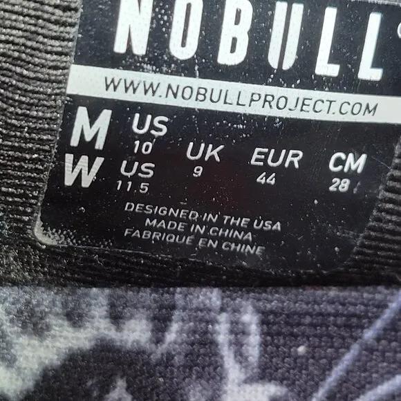 Nobull Journey Running Shoes Mens 10 Womens 11.5 Black Floral Training READ DES.