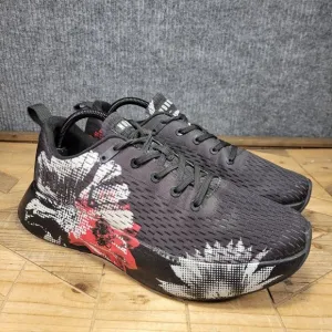 Nobull Journey Running Shoes Mens 10 Womens 11.5 Black Floral Training READ DES.