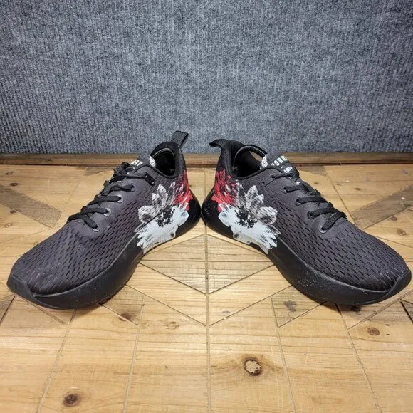 Nobull Journey Running Shoes Mens 10 Womens 11.5 Black Floral Training READ DES.